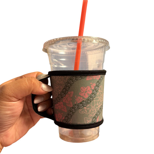 [Cup Sleeve w/ Handle] Green Pakalana