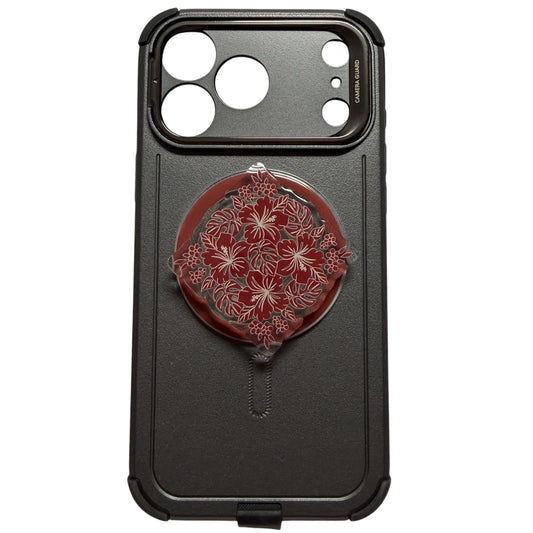 [Magnetic Phone Grip] Hibiscus Tile