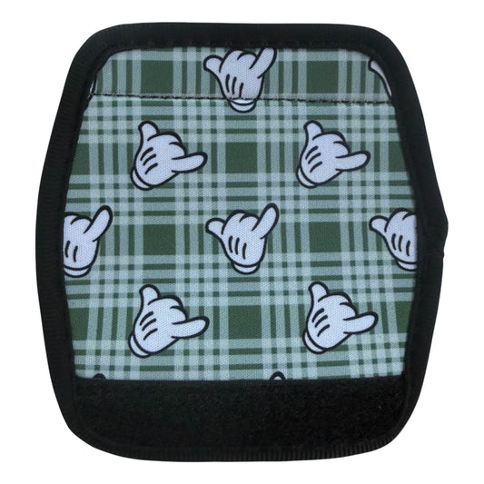[Luggage Handle Wrap] Green Shaka Palaka