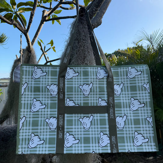 [Jet Set Carry-On] Green Palaka Shaka