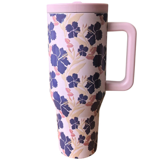[40oz Hydro-style Tumbler] Purple Hibiscus Paradise