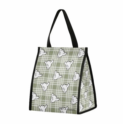 [Velcro Lunch Bag] Green Shaka Palaka
